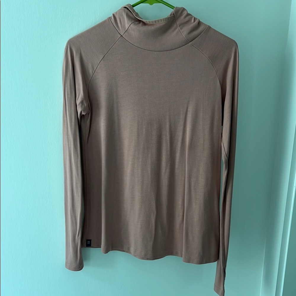 Free Fly Mauve Long Sleeve Hooded Bamboo Top